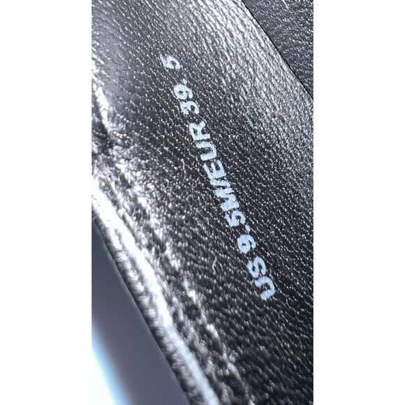 Vince Saxon Napa Leather Slip-On Sneakers Black Women's Size 9.5M - Picture 3 of 12